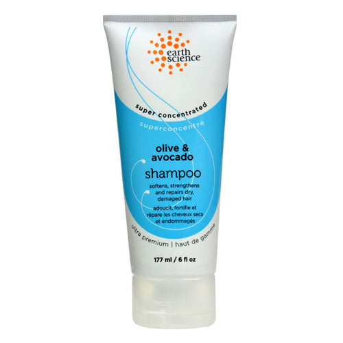 Earth Science Deep Conditioning Shampoo Olive and Avocado for Normal to Dry Hair 6Oz (177ml)